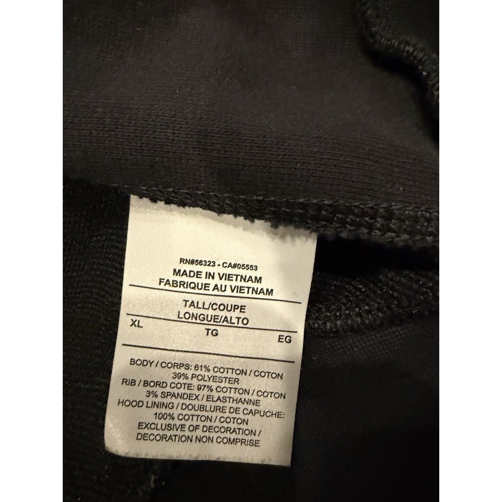 Nike Freak Logo Graphic Fleece Pullover Hoodie Mens XLT Black Big & Tall Pocket - Picture 9 of 9